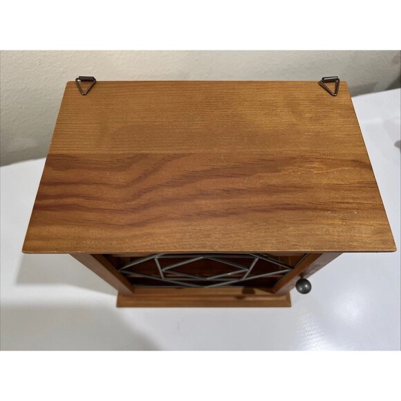 Curio Cabinet Wood Open Metalwork Scroll SPI San Francisco USA Wall Mount Table - Picture 6 of 12